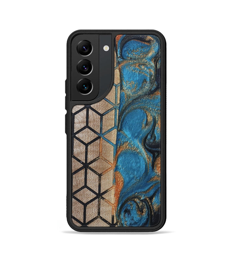 Galaxy S22 Wood+Resin Phone Case - Jennie (Pattern, 693695)
