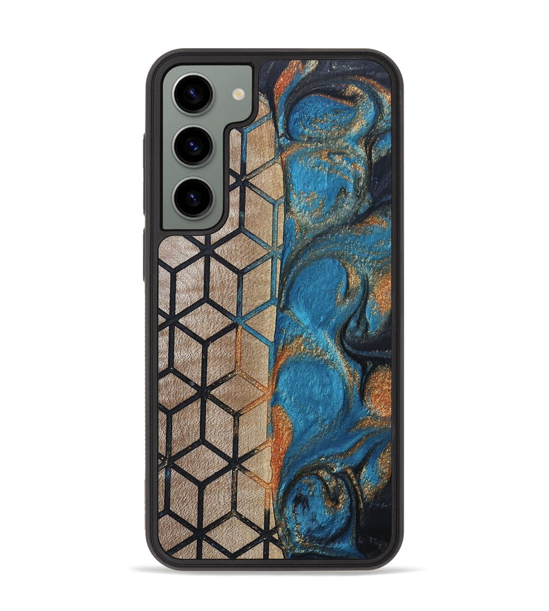 Galaxy S23 Plus Wood+Resin Phone Case - Jennie (Pattern, 693695)