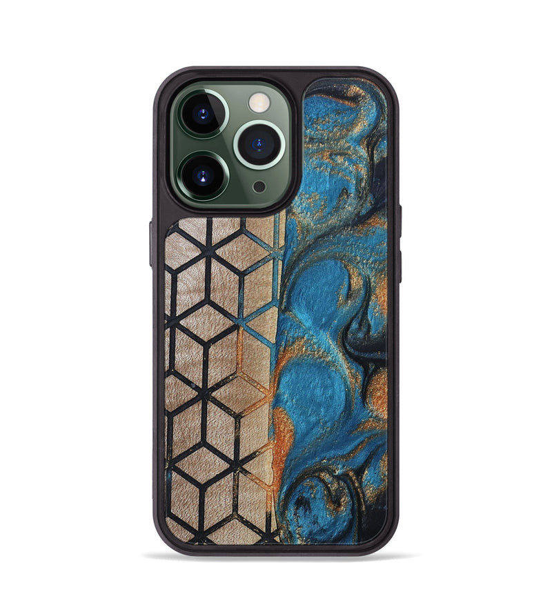 iPhone 13 Pro Wood+Resin Phone Case - Jennie (Pattern, 693695)