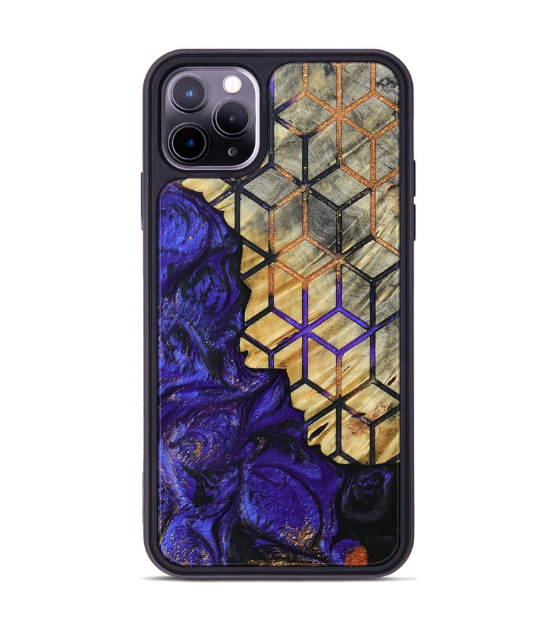 iPhone 11 Pro Max Wood+Resin Phone Case - Roderick (Pattern, 693700)