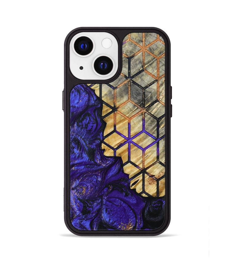 iPhone 13 Wood+Resin Phone Case - Roderick (Pattern, 693700)