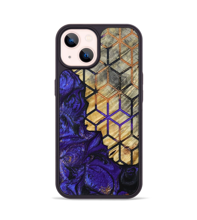 iPhone 14 Wood+Resin Phone Case - Roderick (Pattern, 693700)