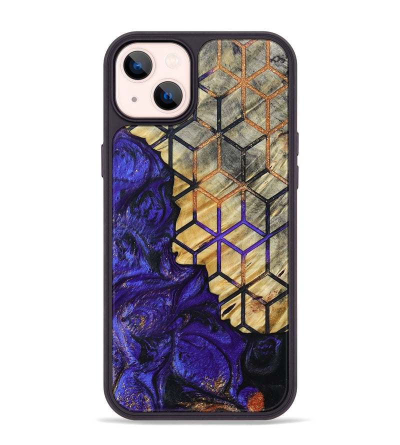iPhone 14 Plus Wood+Resin Phone Case - Roderick (Pattern, 693700)