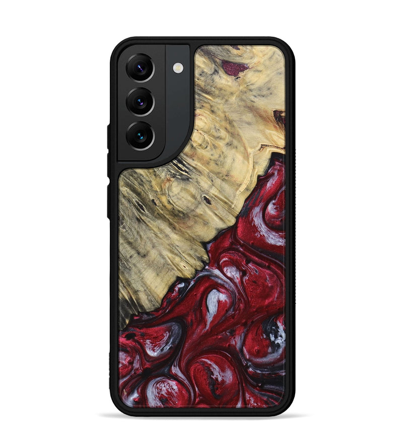 Galaxy S22 Plus Wood+Resin Phone Case - Aaliyah (Red, 693723)