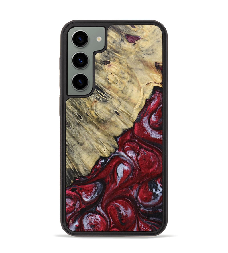 Galaxy S23 Plus Wood+Resin Phone Case - Aaliyah (Red, 693723)