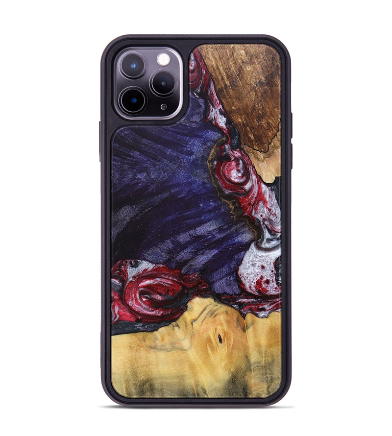 iPhone 11 Pro Max Wood+Resin Phone Case - Judy (Mosaic, 693738)