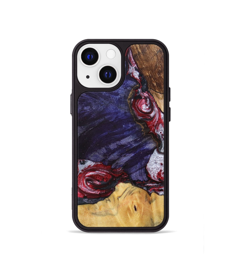 iPhone 13 mini Wood+Resin Phone Case - Judy (Mosaic, 693738)