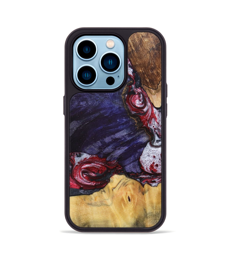 iPhone 14 Pro Wood+Resin Phone Case - Judy (Mosaic, 693738)