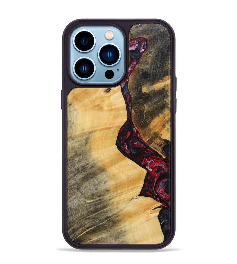 iPhone 14 Pro Max Wood+Resin Phone Case - Everleigh (Mosaic, 693743)