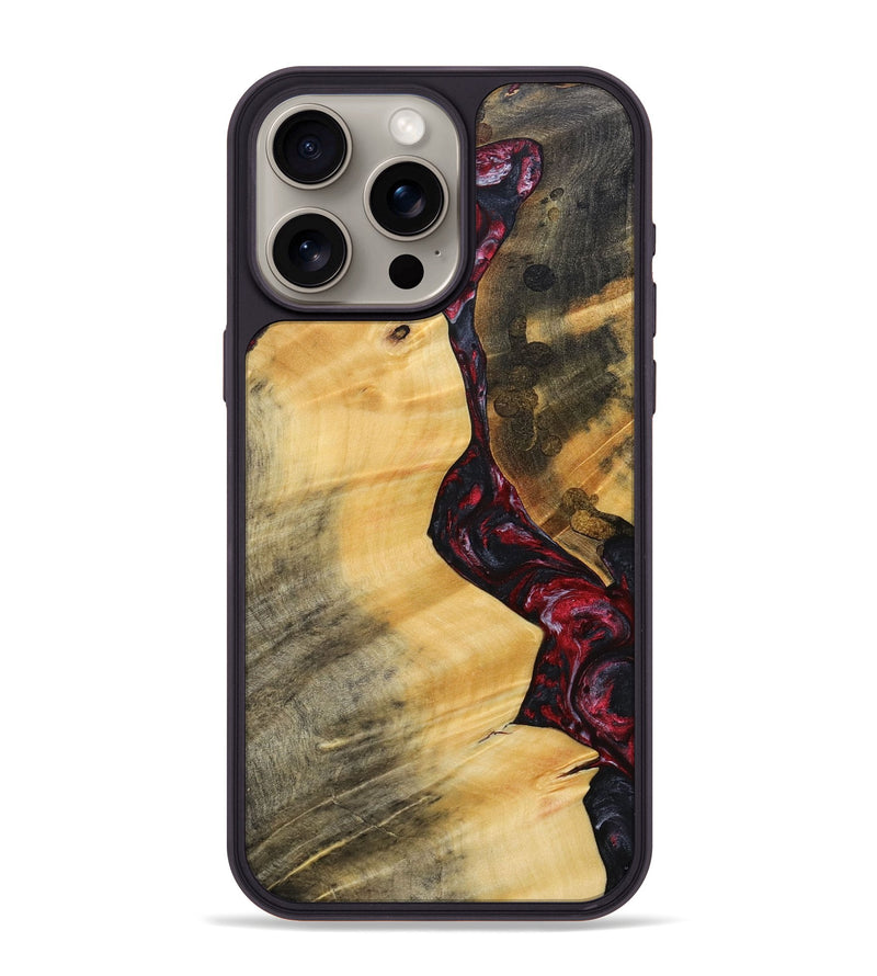 iPhone 15 Pro Max Wood+Resin Phone Case - Everleigh (Mosaic, 693743)