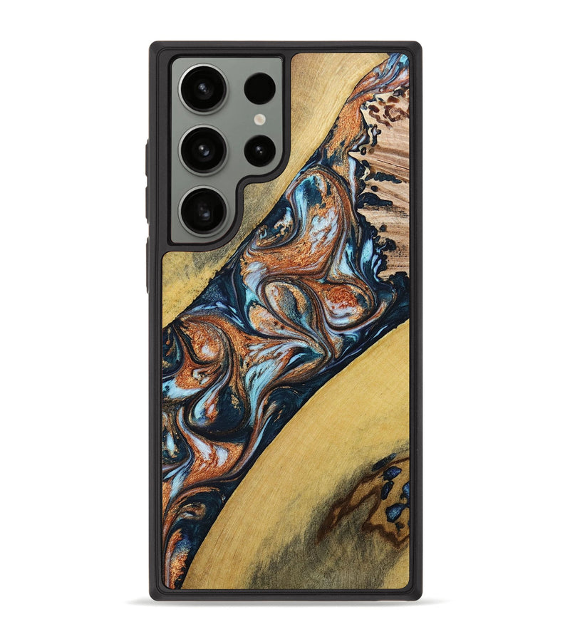 Galaxy S23 Ultra Wood+Resin Phone Case - Antoinette (Mosaic, 693744)