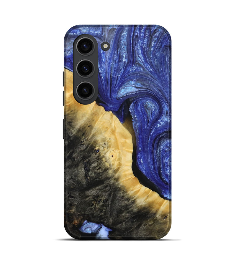 Galaxy S23 Wood+Resin Live Edge Phone Case - Patrice (Blue, 693809)