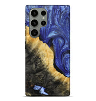 Galaxy S23 Ultra Wood+Resin Live Edge Phone Case - Patrice (Blue, 693809)