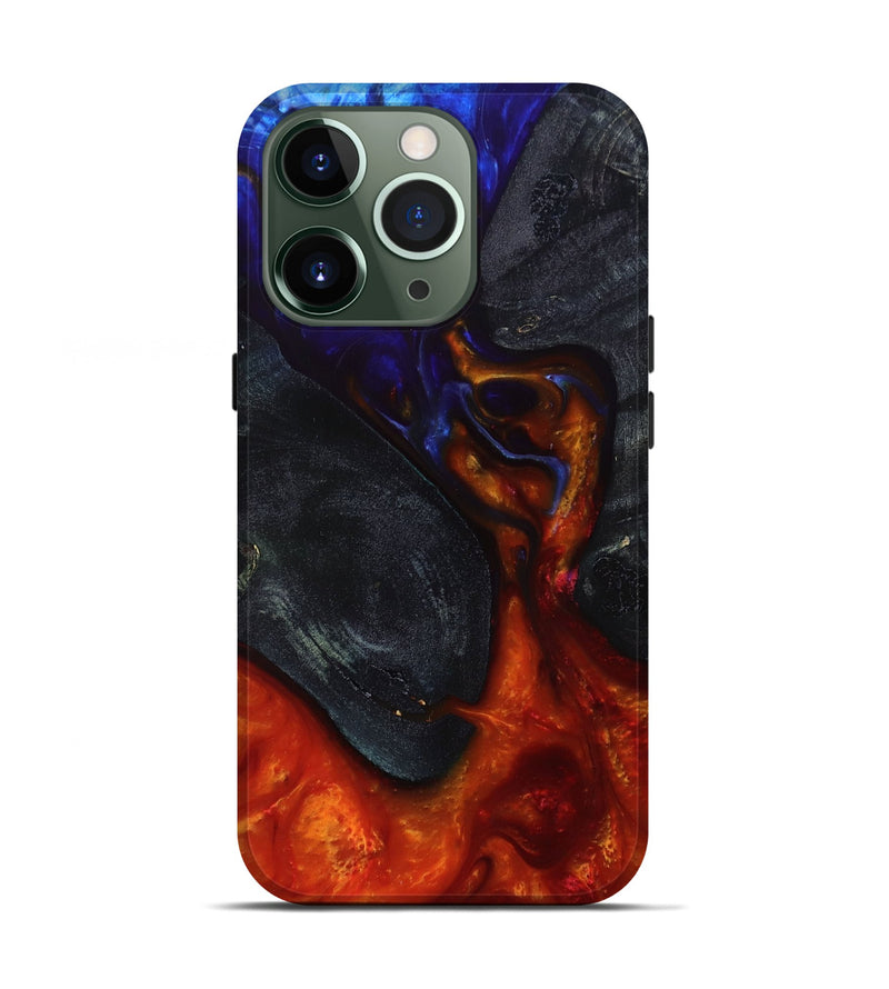 iPhone 13 Pro Wood+Resin Live Edge Phone Case - Charity (Fire & Ice, 693834)