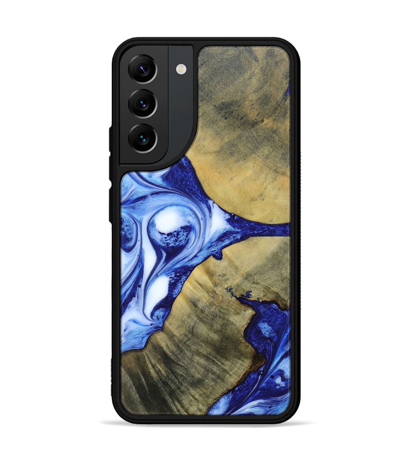Galaxy S22 Plus Wood+Resin Phone Case - Dawson (Blue, 693856)