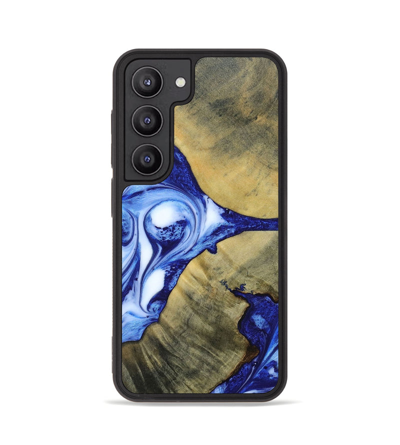 Galaxy S23 Wood+Resin Phone Case - Dawson (Blue, 693856)
