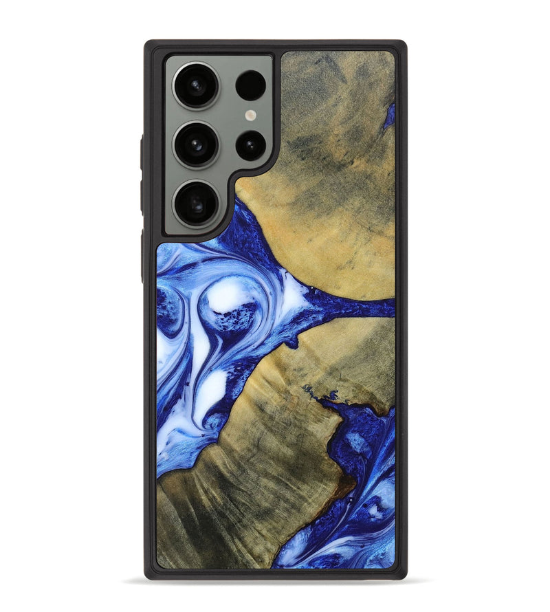 Galaxy S23 Ultra Wood+Resin Phone Case - Dawson (Blue, 693856)