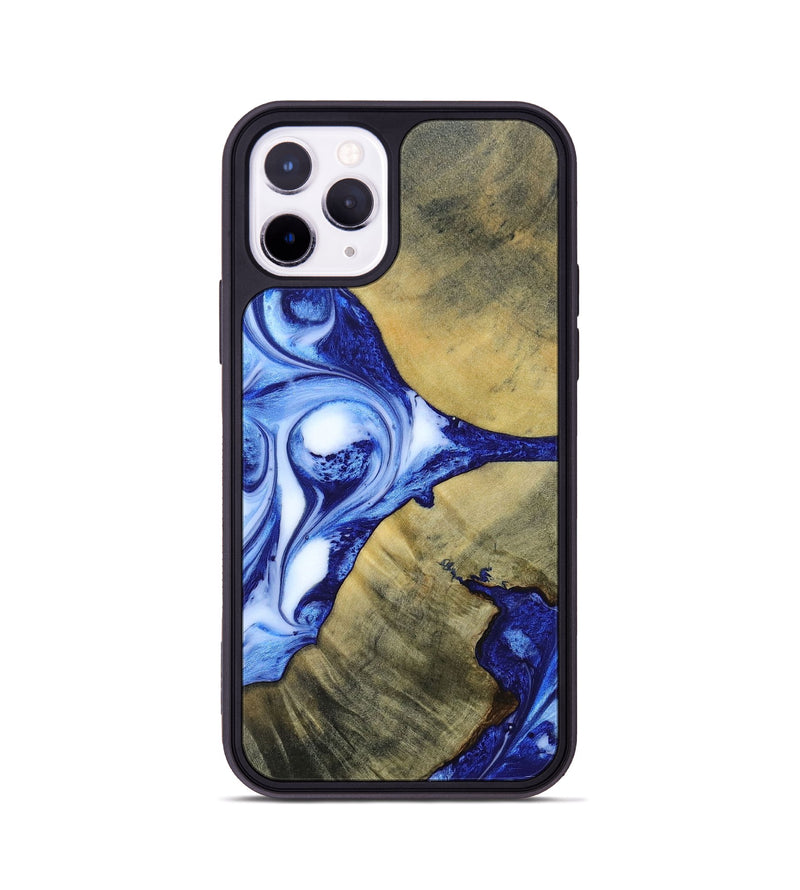 iPhone 11 Pro Wood+Resin Phone Case - Dawson (Blue, 693856)