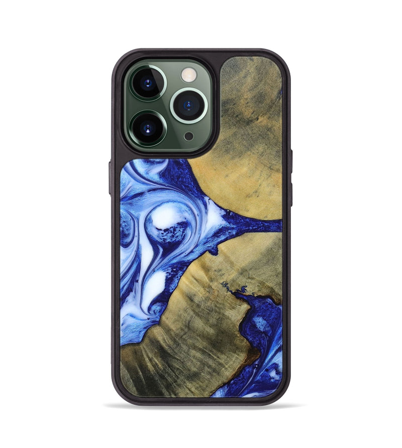 iPhone 13 Pro Wood+Resin Phone Case - Dawson (Blue, 693856)