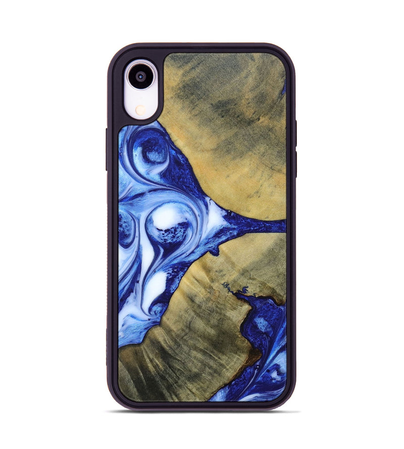 iPhone Xr Wood+Resin Phone Case - Dawson (Blue, 693856)