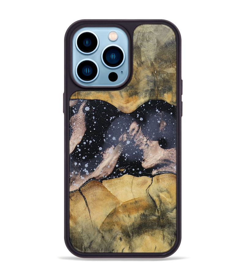iPhone 14 Pro Max Wood+Resin Phone Case - Corey (Cosmos, 693875)