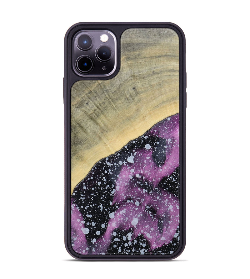 iPhone 11 Pro Max Wood+Resin Phone Case - Connie (Cosmos, 693878)