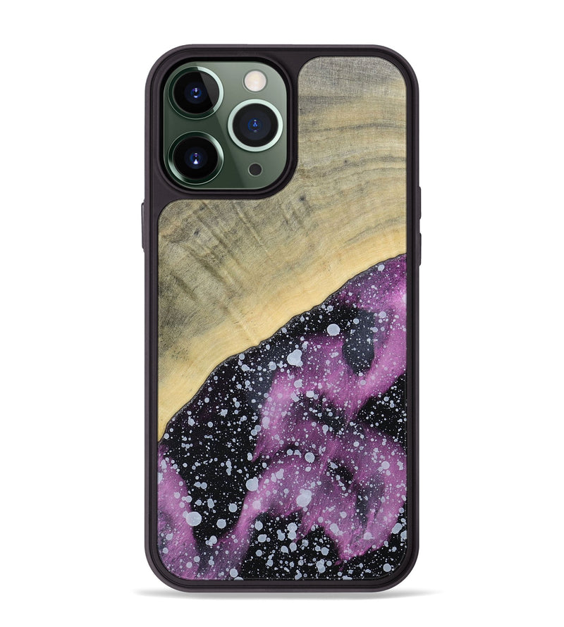 iPhone 13 Pro Max Wood+Resin Phone Case - Connie (Cosmos, 693878)