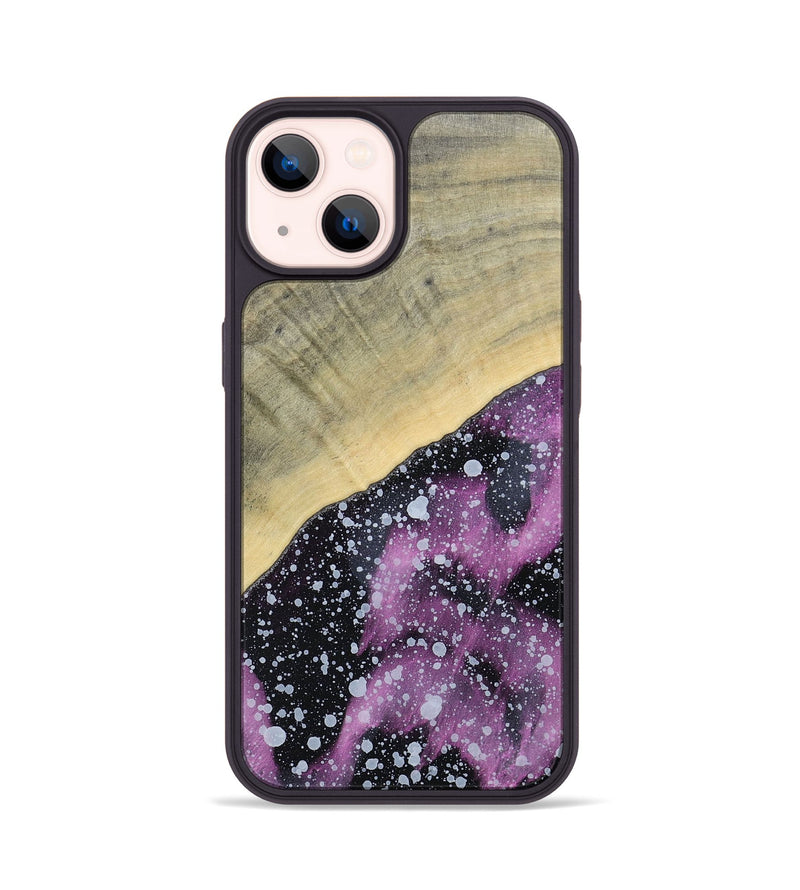 iPhone 14 Wood+Resin Phone Case - Connie (Cosmos, 693878)