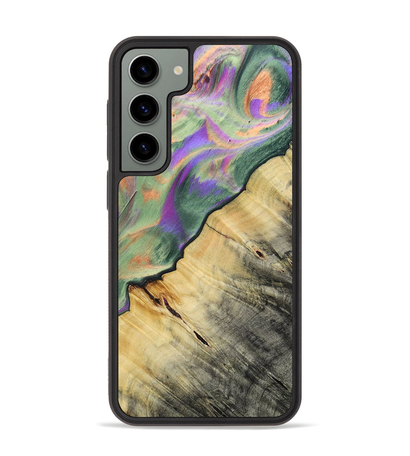 Galaxy S23 Plus Wood+Resin Phone Case - Ashlyn (Green, 693910)