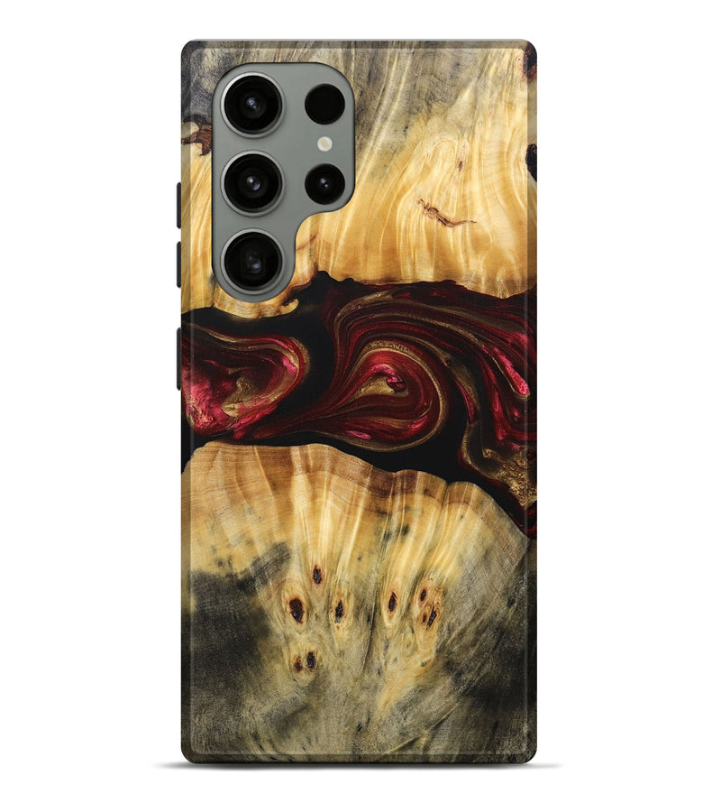 Galaxy S23 Ultra Wood+Resin Live Edge Phone Case - Bryce (Red, 693995)