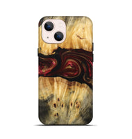 iPhone 13 mini Wood+Resin Live Edge Phone Case - Bryce (Red, 693995)