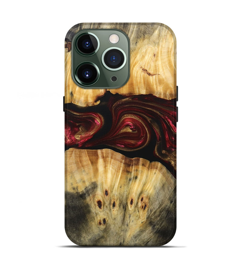 iPhone 13 Pro Wood+Resin Live Edge Phone Case - Bryce (Red, 693995)