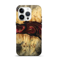 iPhone 15 Pro Wood+Resin Live Edge Phone Case - Bryce (Red, 693995)