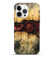 iPhone 15 Pro Max Wood+Resin Live Edge Phone Case - Bryce (Red, 693995)