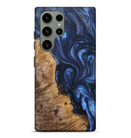 Galaxy S23 Ultra Wood+Resin Live Edge Phone Case - Marion (Blue, 694001)