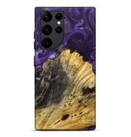 Galaxy S22 Ultra Wood+Resin Live Edge Phone Case - Christian (Purple, 694004)