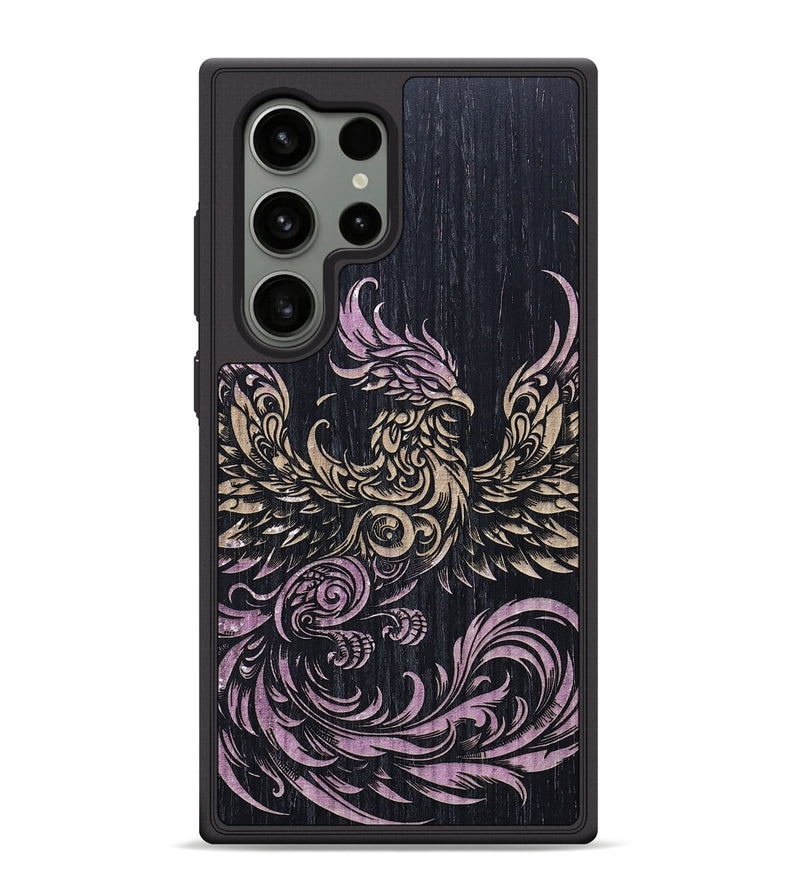 Galaxy S24 Ultra Wood+Resin Phone Case - Paisley (Fire & Ice, 694067)