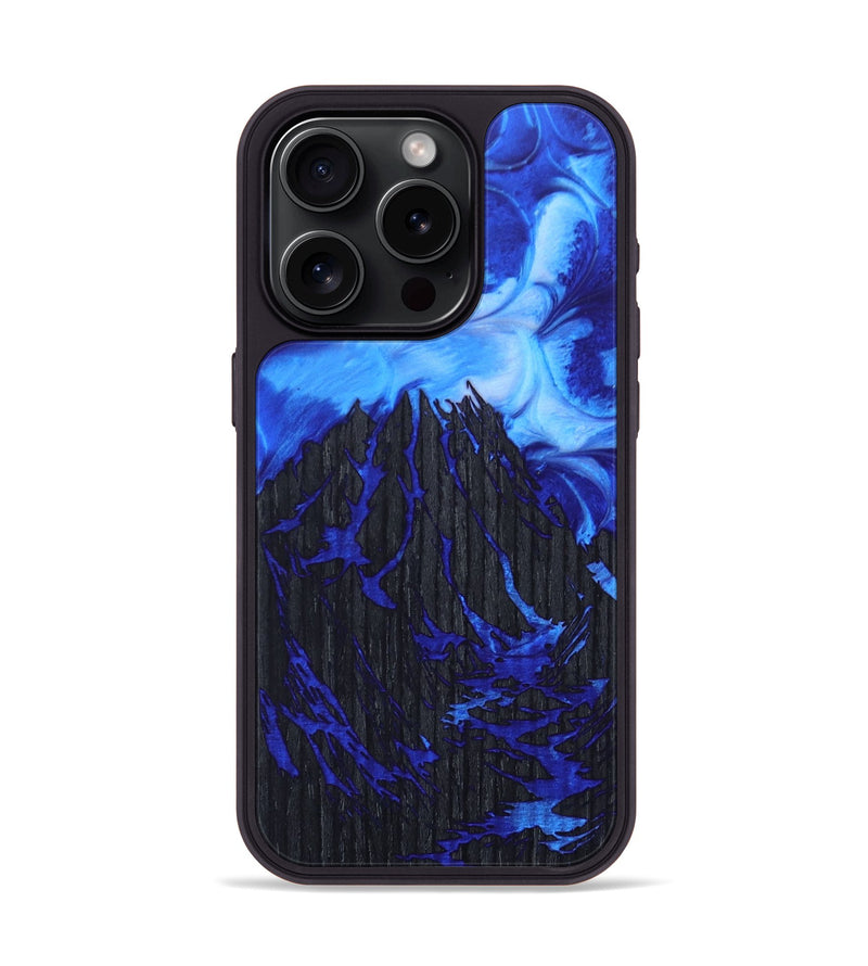 iPhone 15 Pro Wood+Resin Phone Case - Eliza (Fire & Ice, 694073)