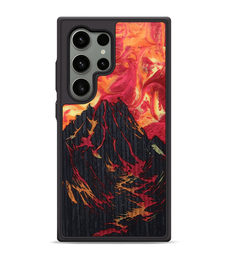 Galaxy S24 Ultra Wood+Resin Phone Case - Monica (Fire & Ice, 694076)