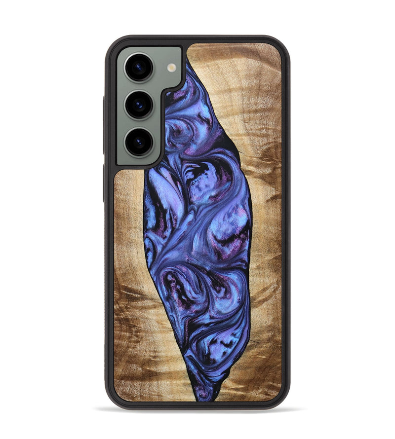 Galaxy S23 Plus Wood+Resin Phone Case - Tammie (Purple, 694107)