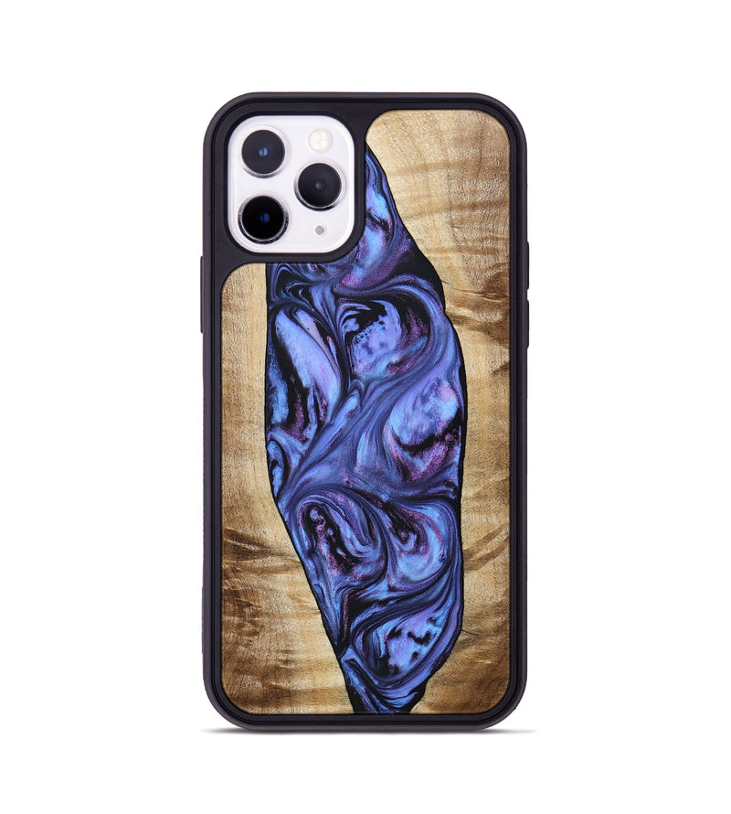iPhone 11 Pro Wood+Resin Phone Case - Tammie (Purple, 694107)