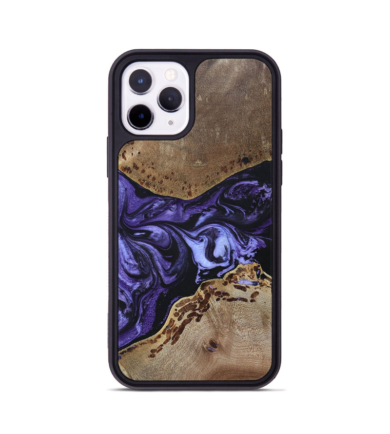iPhone 11 Pro Wood+Resin Phone Case - Rodrigo (Purple, 694108)