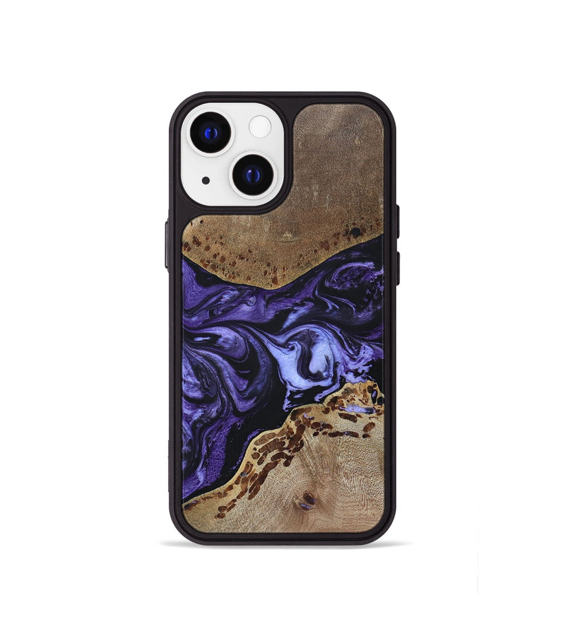 iPhone 13 mini Wood+Resin Phone Case - Rodrigo (Purple, 694108)