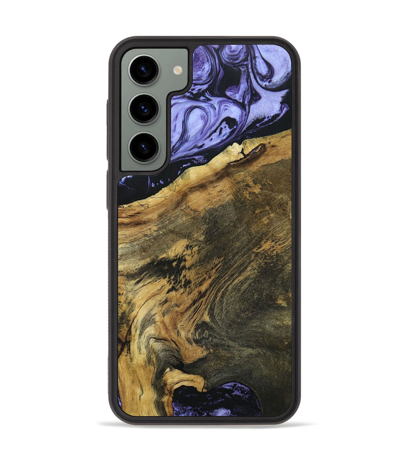 Galaxy S23 Plus Wood+Resin Phone Case - Bette (Purple, 694110)