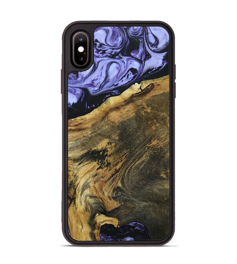 iPhone Xs Max Wood+Resin Phone Case - Bette (Purple, 694110)