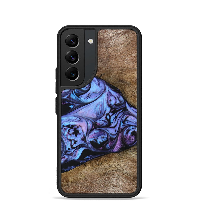Galaxy S22 Wood+Resin Phone Case - Joseph (Purple, 694116)