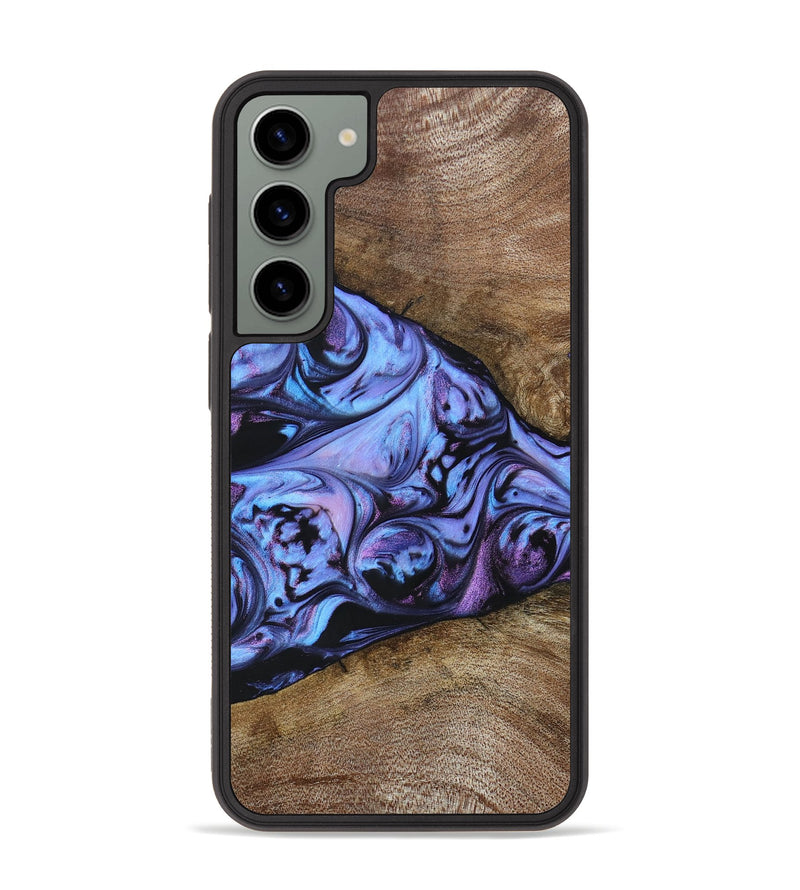 Galaxy S23 Plus Wood+Resin Phone Case - Joseph (Purple, 694116)