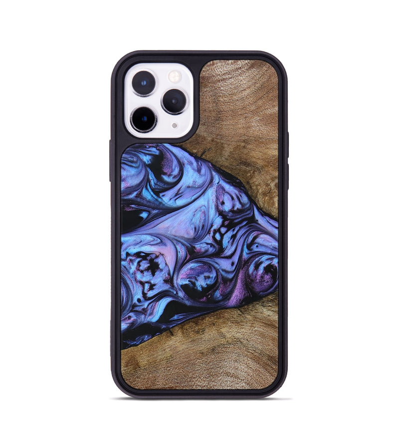 iPhone 11 Pro Wood+Resin Phone Case - Joseph (Purple, 694116)