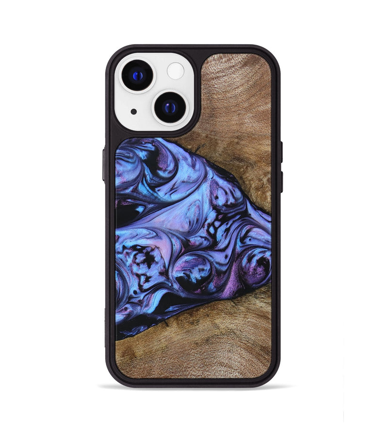iPhone 13 Wood+Resin Phone Case - Joseph (Purple, 694116)