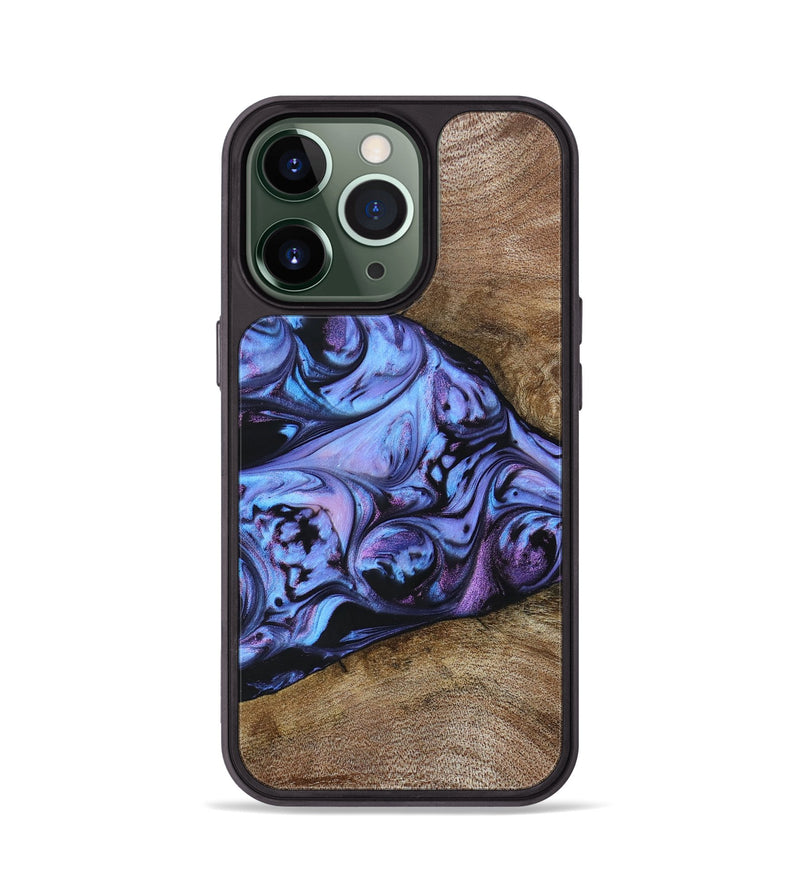 iPhone 13 Pro Wood+Resin Phone Case - Joseph (Purple, 694116)